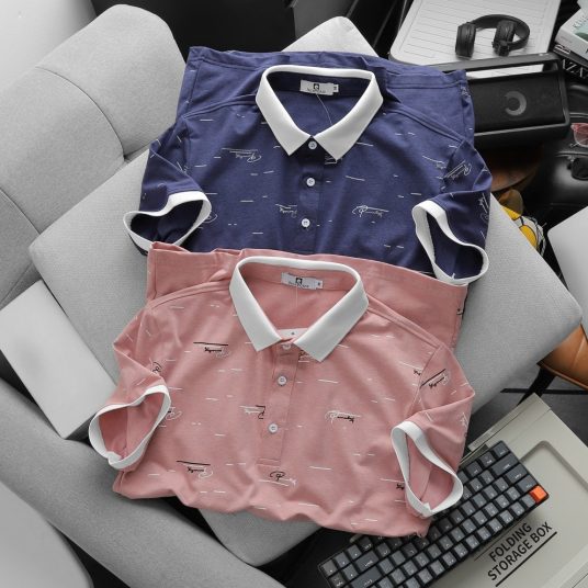 Áo thun POLO nam vải cá sấu chấm bi big size 3XL PL06