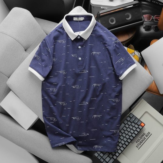 Áo thun POLO nam vải cá sấu chấm bi big size 3XL PL06