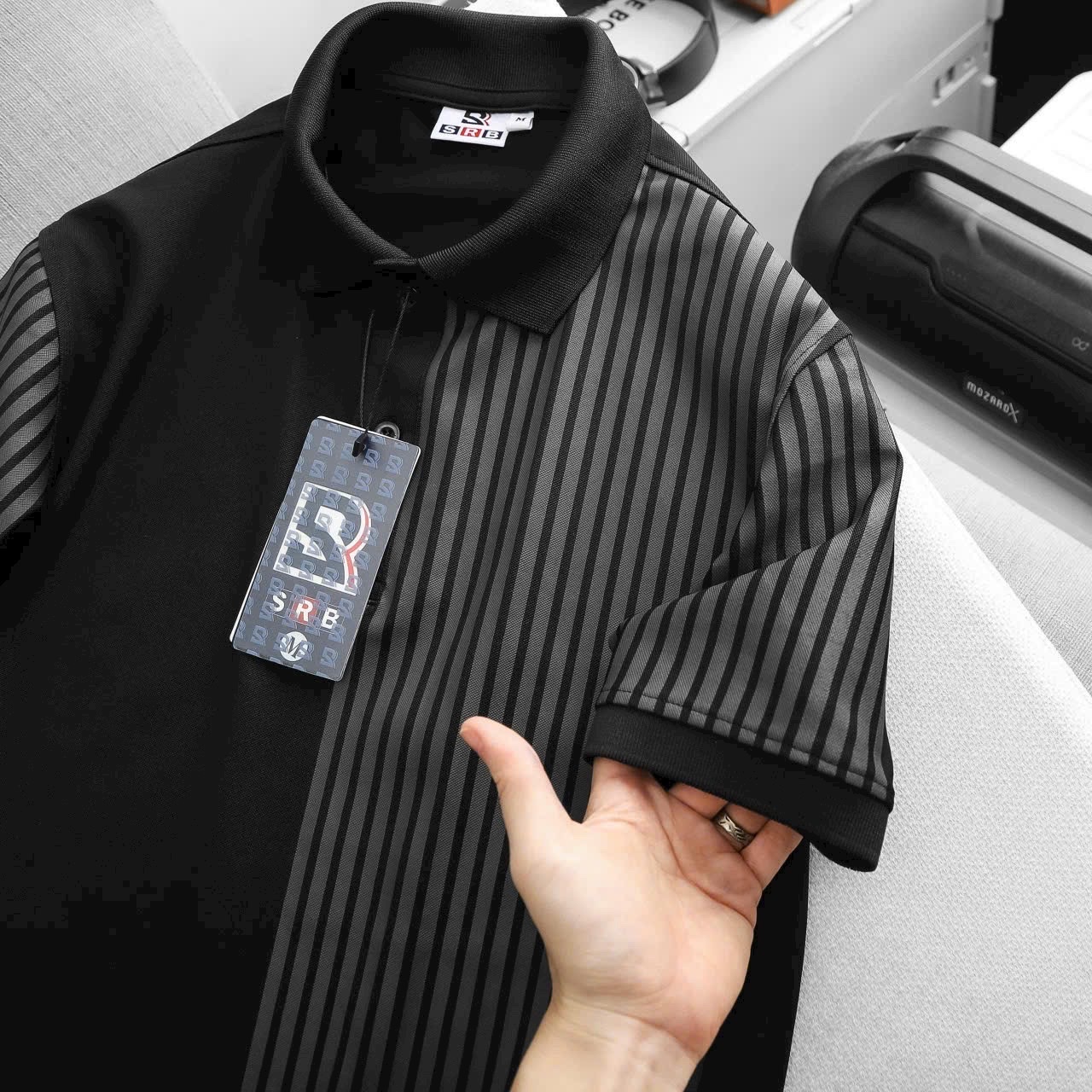 Áo thun POLO nam cá sấu vải cao cấp phối sọc ở cổ TRẺ TRUNG PL29 Áo thun POLO nam cá sấu vải cao cấp phối sọc ở cổ TRẺ TRUNG PL29