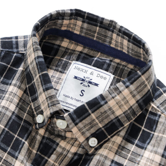 Áo sơ mi caro nam tay dài vải Oxford Wash cao cấp SM08