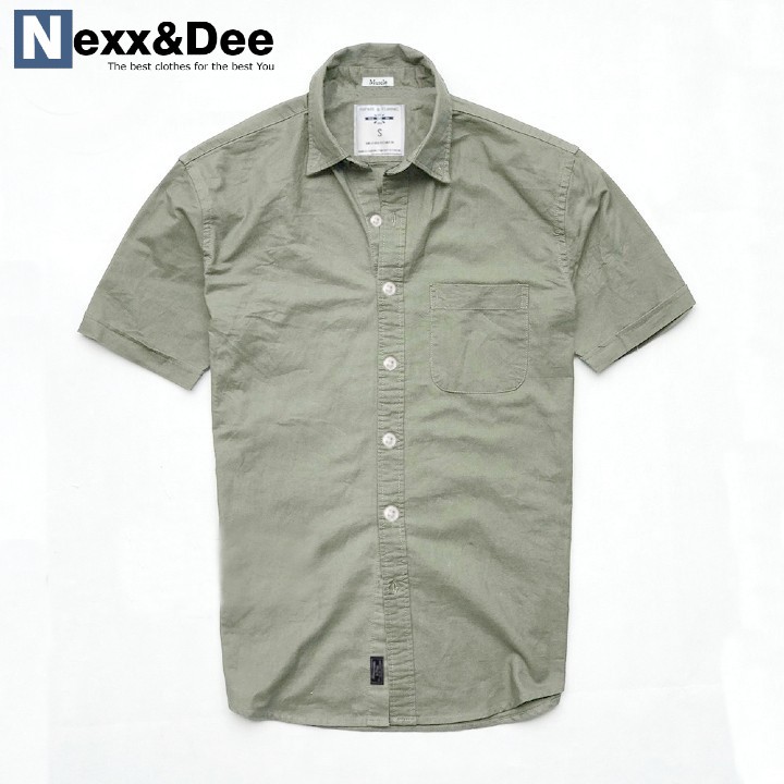 Áo sơ mi ngắn tay nam vải oxford cao cấp màu trắng Nexx & Dee 02 - Nexx  Store